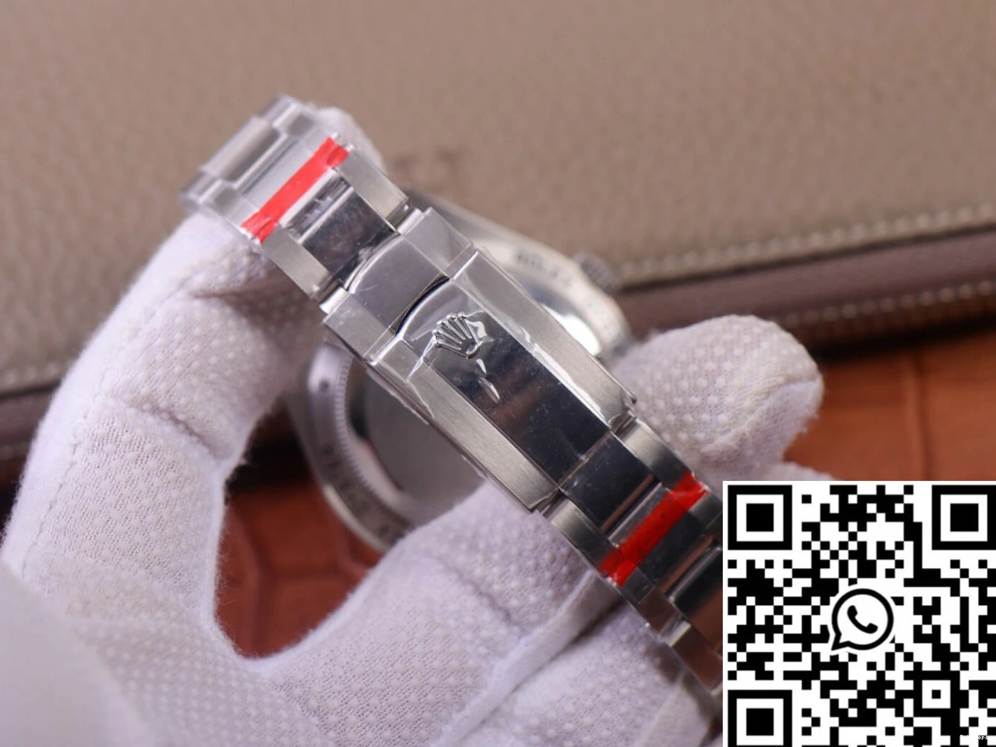 Silver Replica Design Factory 116400 Base LNT01HS-001 Rolex Milgauss JB case watch Noir Label 0402